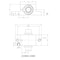 Isel 16mm Diameter Ball Nuts Series 1 ball nut for 16mm diameter 5mm lead ball screw w/mounting flanges 213001 1000 - alternate 2